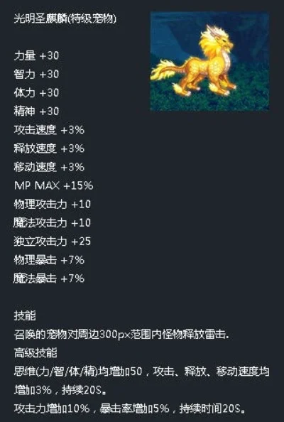 DNF麒麟宠物：最强宠物属性全面，新年礼包获取攻略