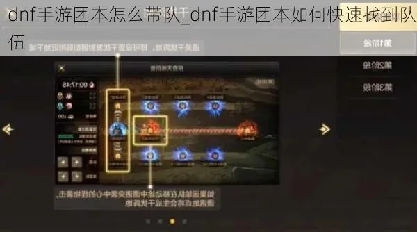 新团本攻略dnf手游-DNF新团本通关攻略
